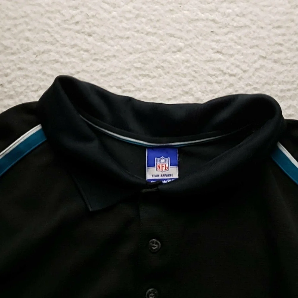 Jacksonville Jaguars Shirt Mens 2XL Black NFL Football NFL Team Apparel Polo